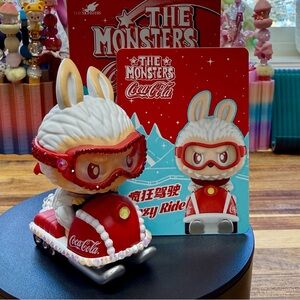 Customized The Monsters Coca-Cola, Crazy Ride figurine.